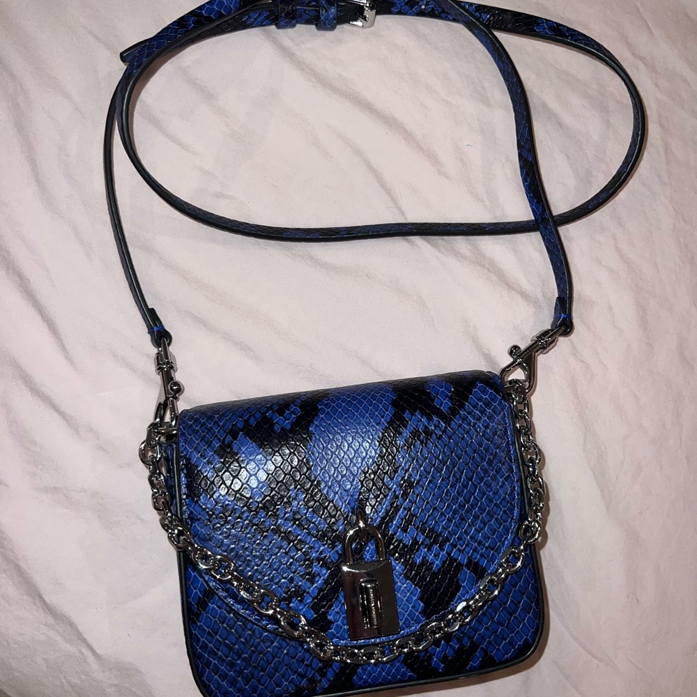 Rebecca Minkoff Blue Love Too Micro Crossbody Bag